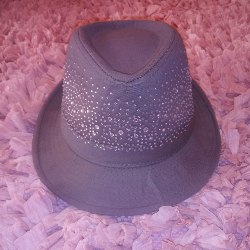 Rhinestone covered fedora